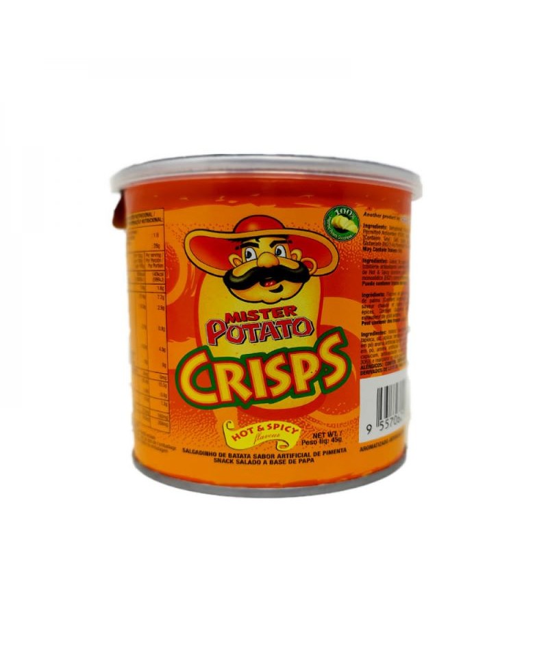 Papas Fritas Crisps Hot 45gr Mister Potato 1071