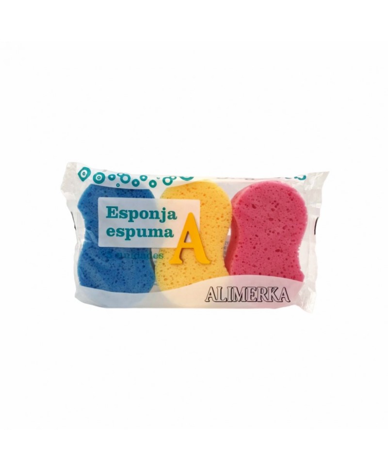 Esponja espuma baño 3u ALIMERKA | MallHabana