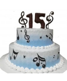 Cake años musicales - 25 comensales | MallHabana