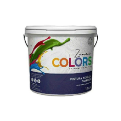 Pintura latex acrílica color gris perla 10L ZANMI COLORS | MallHabana
