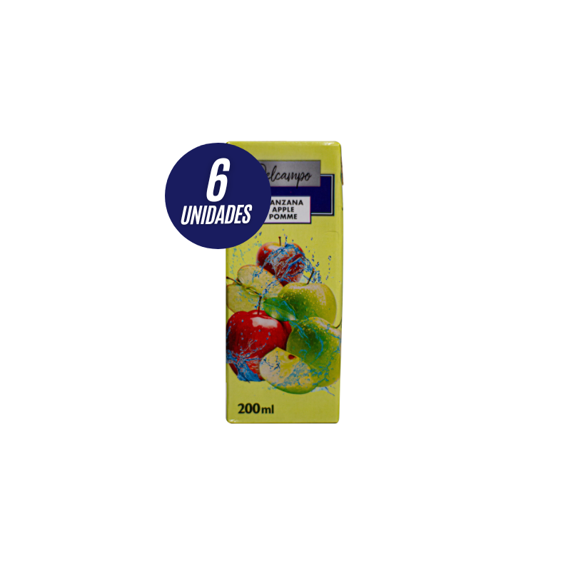 Jugo de manzana 6x200ml DEL CAMPO | MallHabana