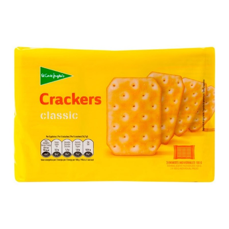 Crackers clásica 3x100g paquete 300 g EL CORTE INGLÉS| Envíos a Cuba