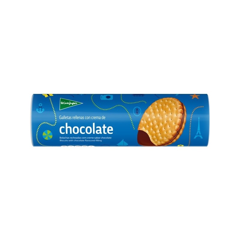 Galletas rellenas con crema de chocolate 500gr EL CORTE INGLÉS| Envíos a Cuba