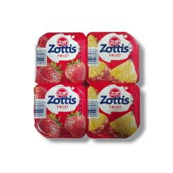 Yogurt de melocotón y frambuesa 4x115gr ZOTTIS | Envíos a Cuba