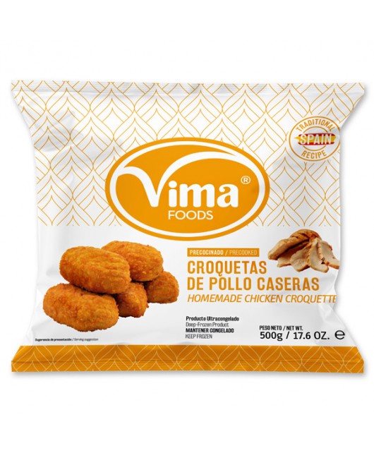 Croquetas caseras de pollo 500gr VIMA